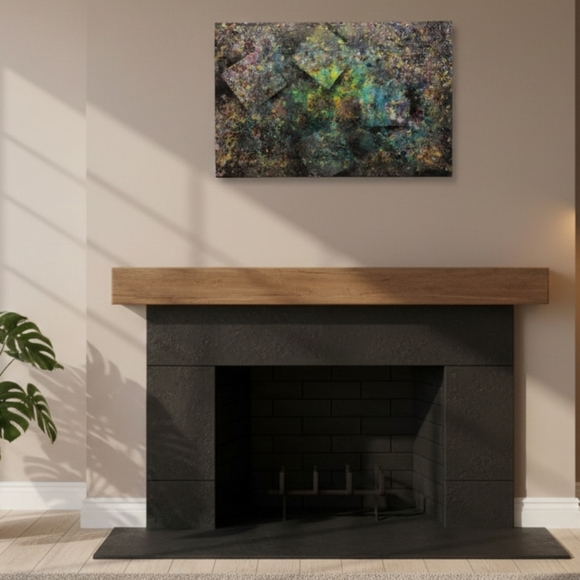 HANDCRAFTED Painting Abstract Artwork HANDPAINTED HANDMADE Wall Art Decor - Picture 2 of 16